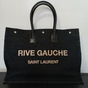 SOLD Saint Laurent Rive Gauche Black Tote Bag